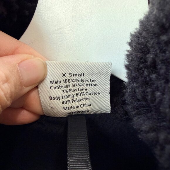 Varley Jamie Sherpa Jacket Black Women’s Size XS Q1 - Picture 12 of 14